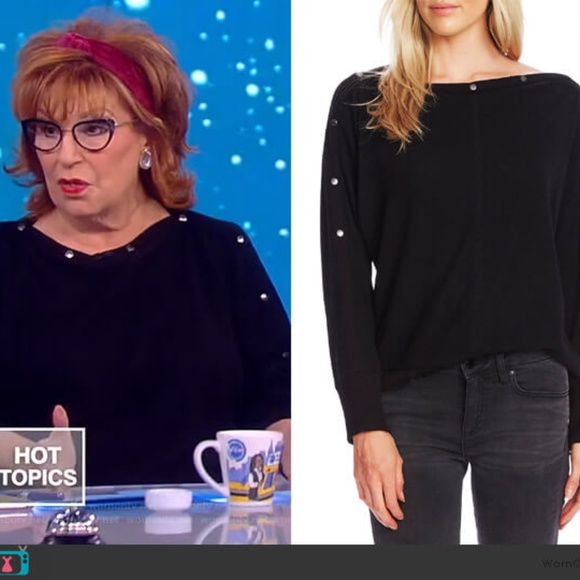 NWT Vince Camuto Red Snap Button Trim Dolman Sleeve Sweater XL - Picture 2 of 12